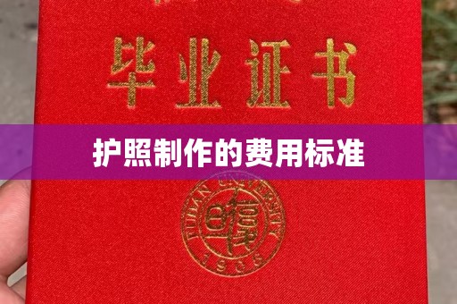 平陆护照制作的费用标准